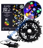 Sznur 5m 250 LED na SZPULI, Kuleczki śr.10mm, programator, zewnętrzne, multi 8/25/LED/M-SZPULA