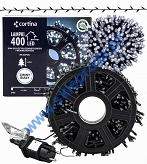 Sznur 20m 400 LED na SZPULI zewnętrzne biały zimny 11/15/LED/CW-SZPULA