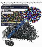 Sznur 50m 1000 LED PROGRAMATOR 8 FUNKCJI + PAMIĘĆ, zewnętrzne, multikolor 638/21/LED/M