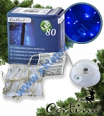  Lampki CLUSTER 80 LED płynące, wewnętrzne, niebieski, 11/19/FF/B