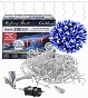 Kurtyna 7m 200 LED FLASH, gniazdo, zewnętrzne, niebieski+biały zimny 102/21/FLE/B+CW