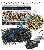 Sznur 15m 300 LED zewnętrzne, biały ciepły 10/15/LED/WW