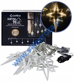 Kurtyna 135 cm 7 FIGUREK GWIAZDY POLARNE 96 LED PROGRAMATOR, zewnętrzne, biały ciepły 2/25/LED/WW