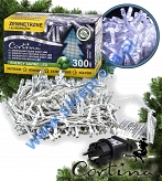 Lampki 300 LED na białym przewodzie, biały zimny, zewnętrzne 112/19/LED/CW